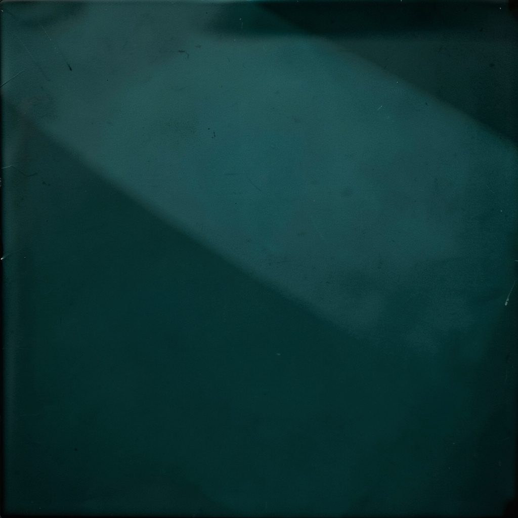A warm duotone photograph of a sunlit desk with a notebook, coffee cup, and fabric swatches in soft teal and cream tones.